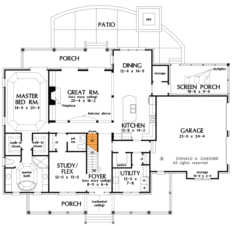Plan 444251GDN: Classic 2-Story Farmhouse with 3 Porches - Floor Plan - Basement Option - Country, Farmhouse, Traditional