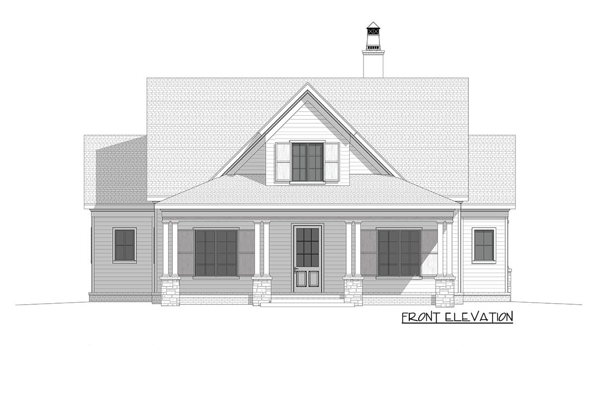 Plan 865010SHW: Modern Farmhouse Plan with 2 Beds Down and 2 Beds Up - Image #14 - Cottage, Country, Farmhouse, Modern Farmhouse, New American, Traditional