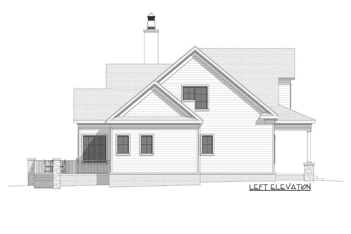 Plan 865010SHW: Modern Farmhouse Plan with 2 Beds Down and 2 Beds Up - Image #15 - Cottage, Country, Farmhouse, Modern Farmhouse, New American, Traditional