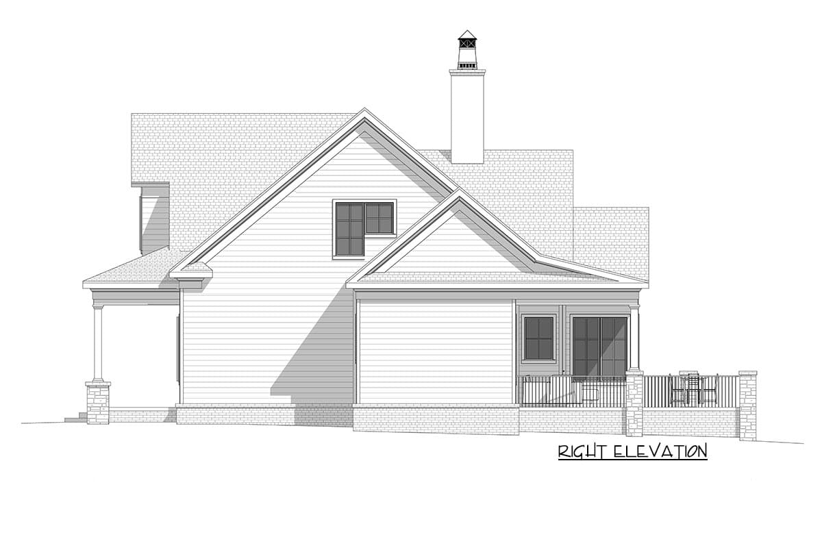 Plan 865010SHW: Modern Farmhouse Plan with 2 Beds Down and 2 Beds Up - Image #17 - Cottage, Country, Farmhouse, Modern Farmhouse, New American, Traditional