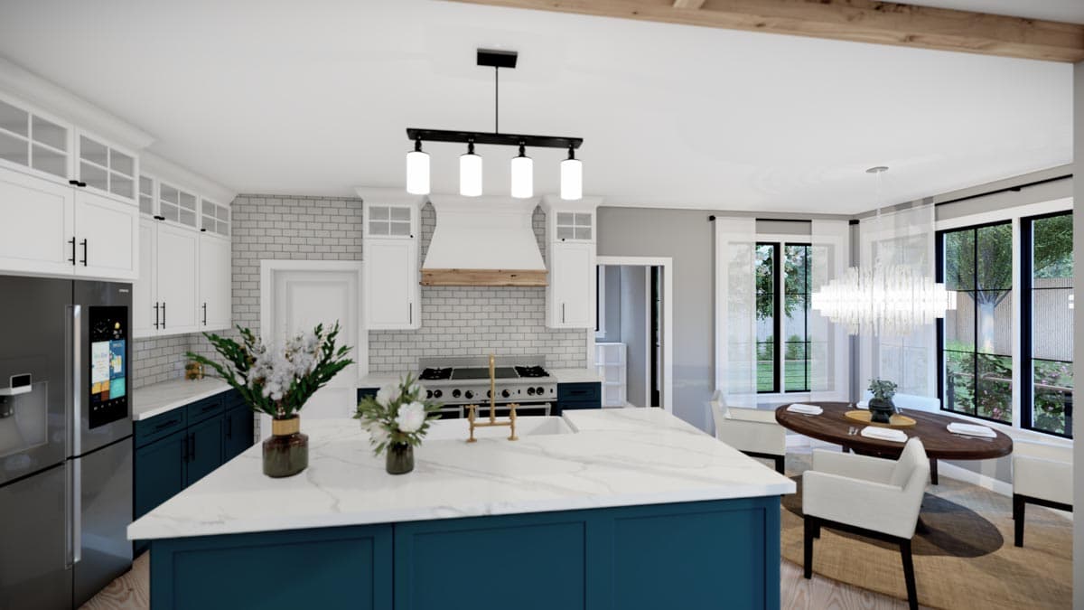 Plan 865010SHW: Modern Farmhouse Plan with 2 Beds Down and 2 Beds Up - Image #8 - Cottage, Country, Farmhouse, Modern Farmhouse, New American, Traditional