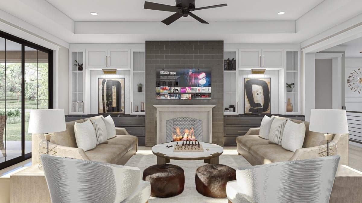 Plan 623072DJ: Contemporary Ranch with Two Separate Garages - Image #9 - Contemporary, Country, New American, Ranch