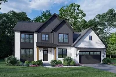 Exclusive Modern Farmhouse Plan with Study and Bonus Room