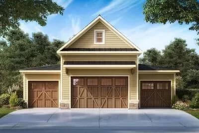 Detached 3-Car Garage with Workshop and Loft
