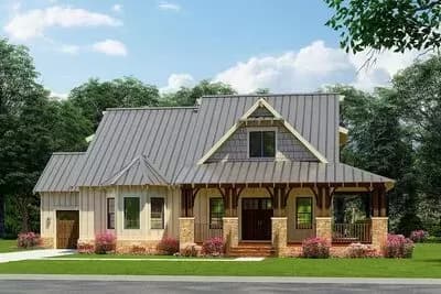 3-Bed Craftsman Bungalow with Master on Main Level - 2408 Sq Ft