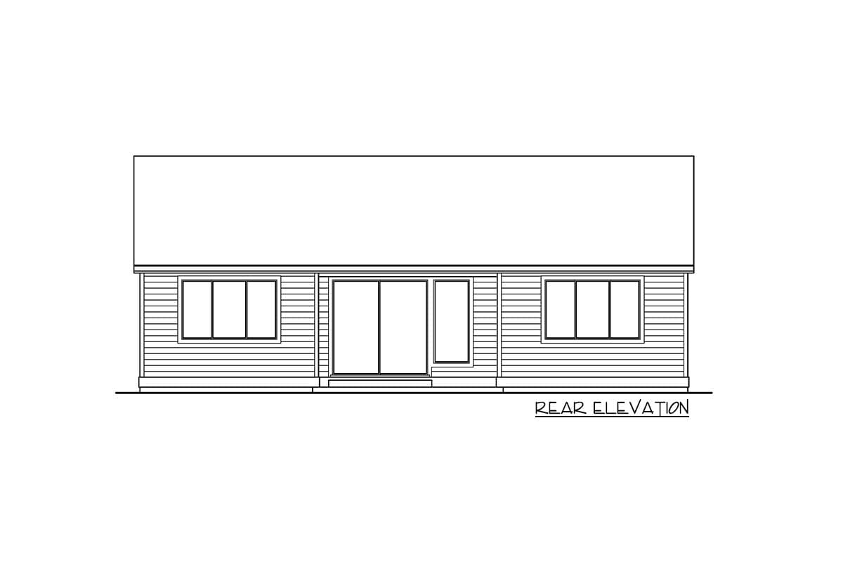 Plan 737028LVL: New American Ranch with Split-Bed Layout and Flex Room - 1954 Sq Ft - Image #4 - Mid Century Modern, New American, Ranch