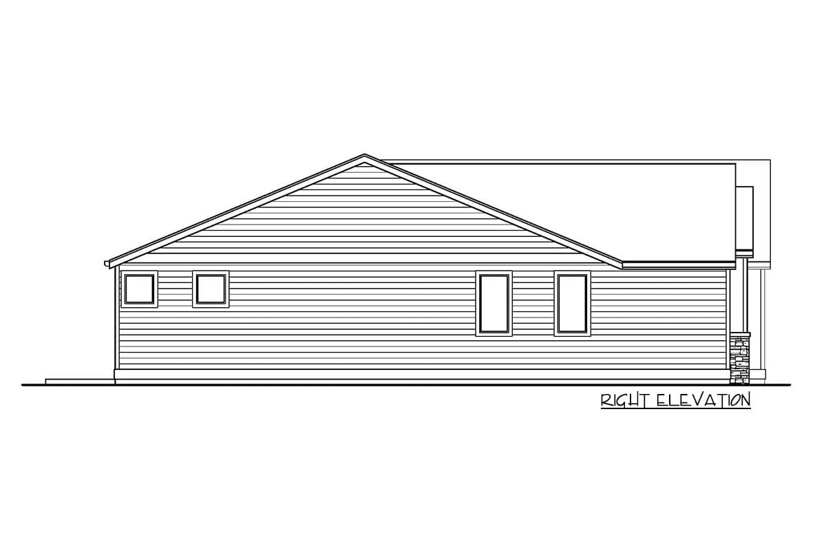 Plan 737028LVL: New American Ranch with Split-Bed Layout and Flex Room - 1954 Sq Ft - Image #5 - Mid Century Modern, New American, Ranch