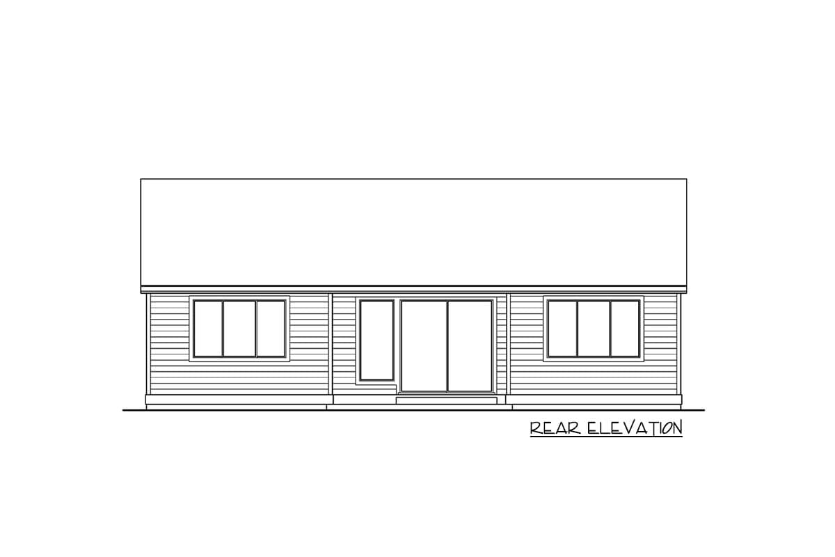 Plan 737029LVL: Contemporary Ranch Plan with Split-Bed Layout with a Flex Room - 1954 Sq Ft - Image #4 - Contemporary, Mid Century Modern, Northwest, Ranch