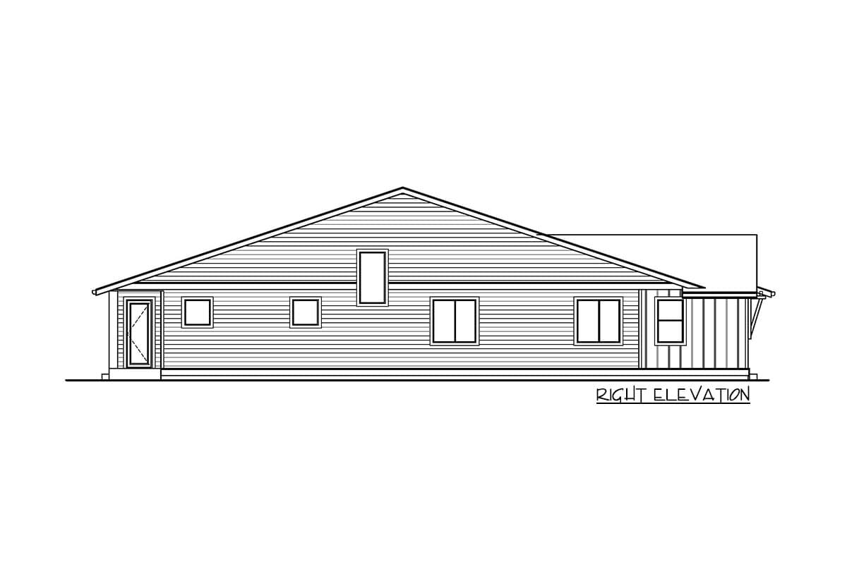 Plan 737035LVL: New American Ranch Plan with Upstairs Loft - Image #5 - Cottage, Craftsman, Northwest