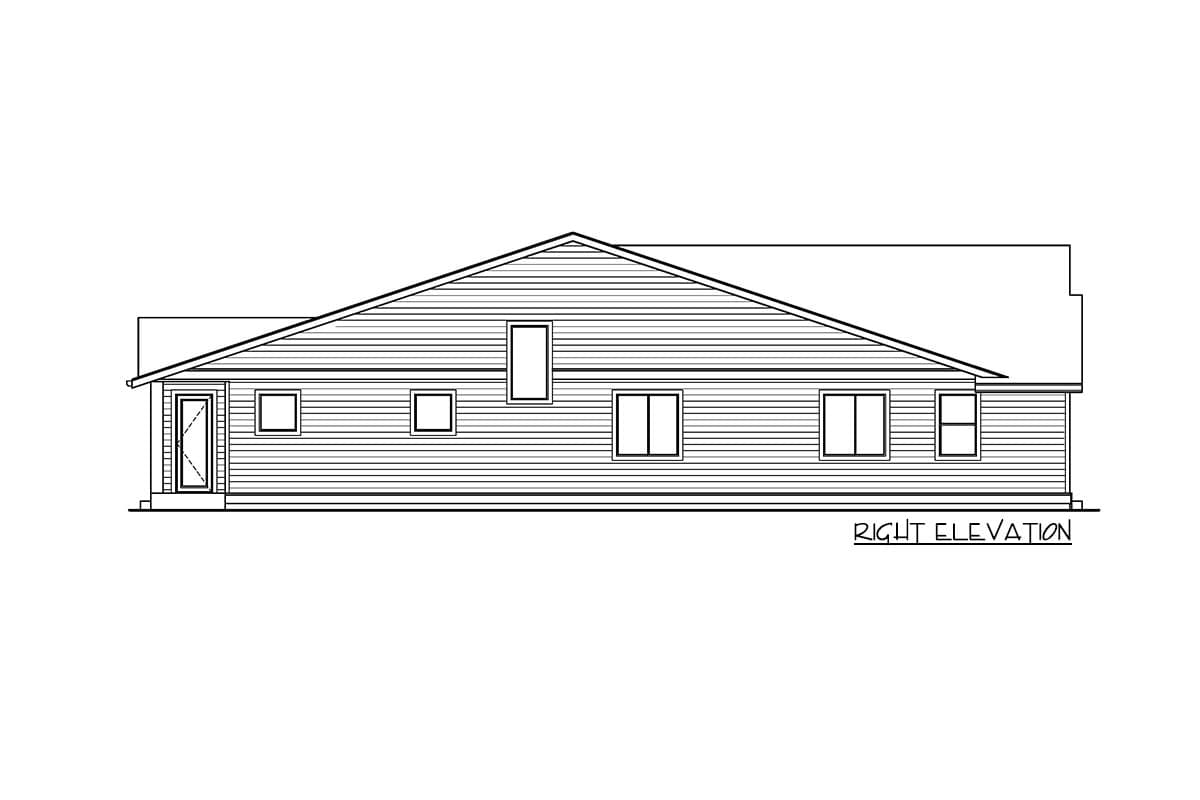 Plan 737036LVL: 3-Bed New American House Plan with Home Office and Loft - Image #5 - New American, Northwest
