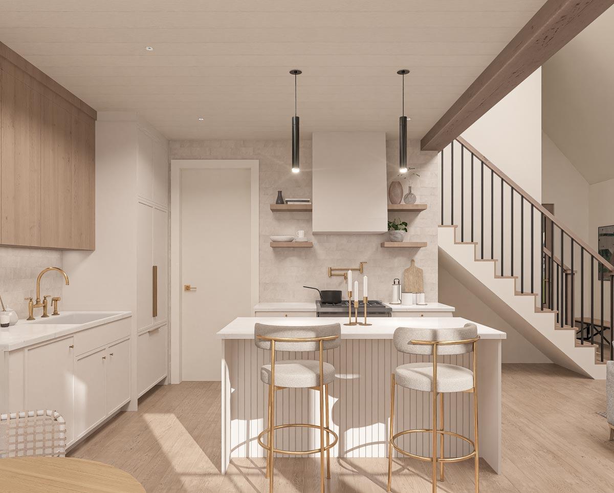 Plan 270055AF: Mountain Cottage with Two-Story Great Room and Loft - 1364 Sq Ft - Image #6 - Cabin, Cottage, Craftsman, Mountain, Rustic