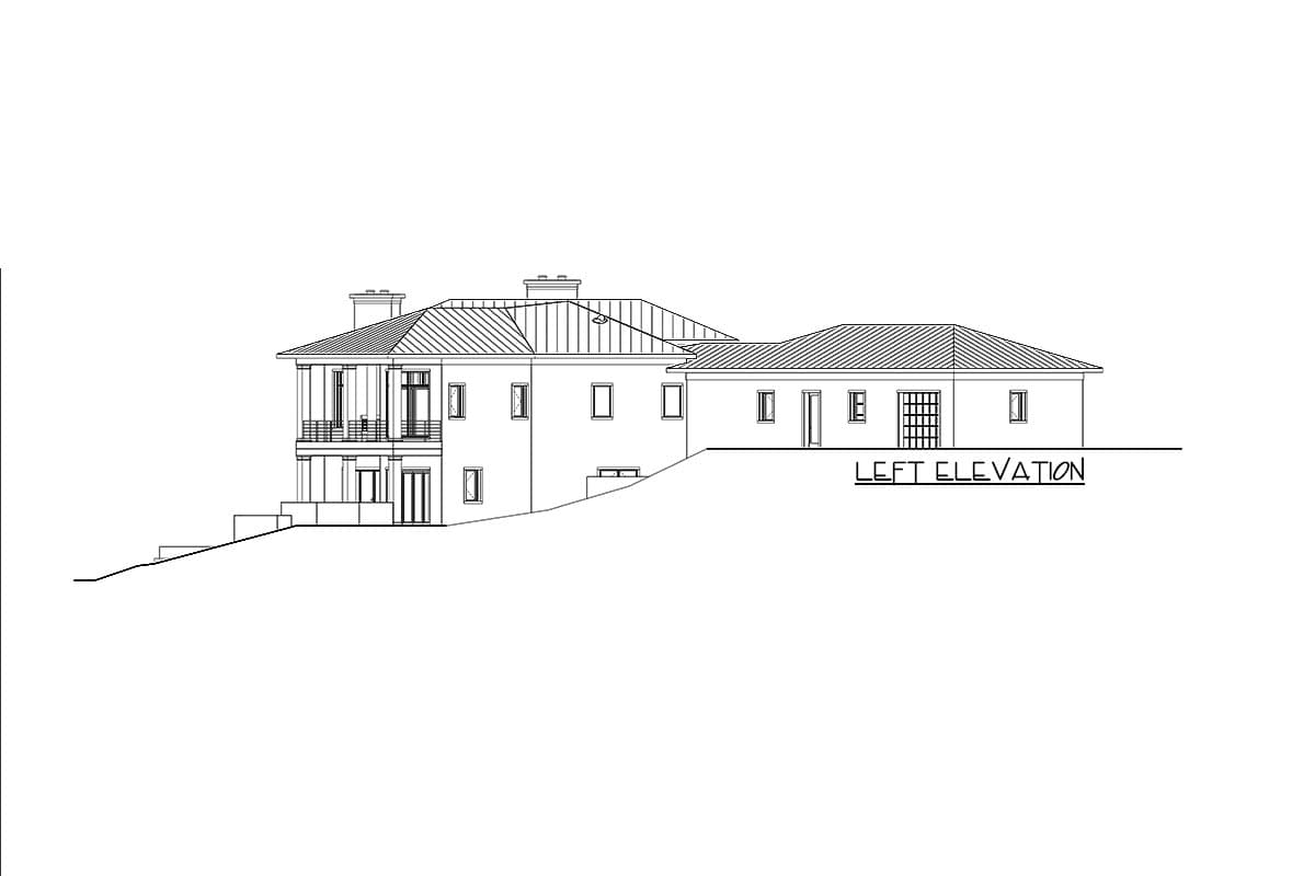 Plan 871014JEN: Contemporary Home with Angled 4-Car Garage and a Finished Walkout Basement - Image #12 - Contemporary, European, Mediterranean, Ranch, Southern, Transitional