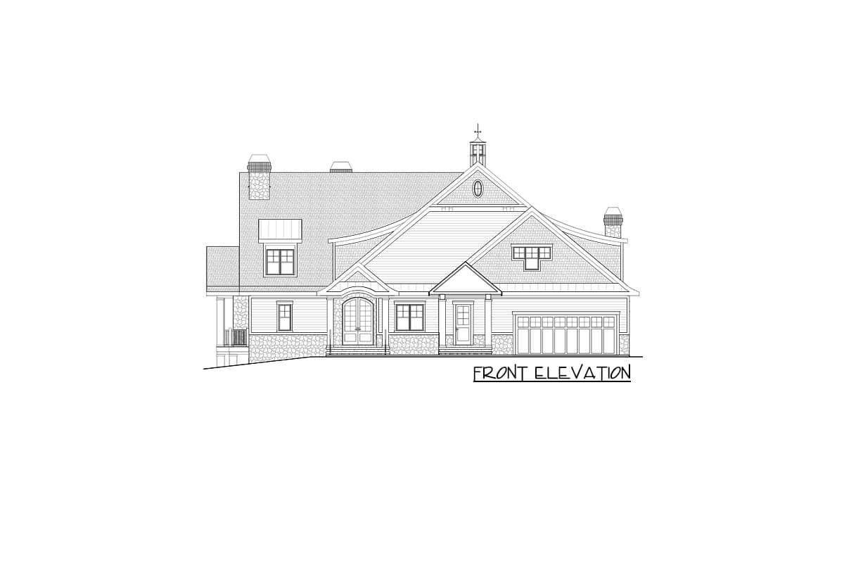Plan 871015JEN: Luxury Coastal Home Plan for Rear Sloping Lot - Image #23 - Coastal, Country