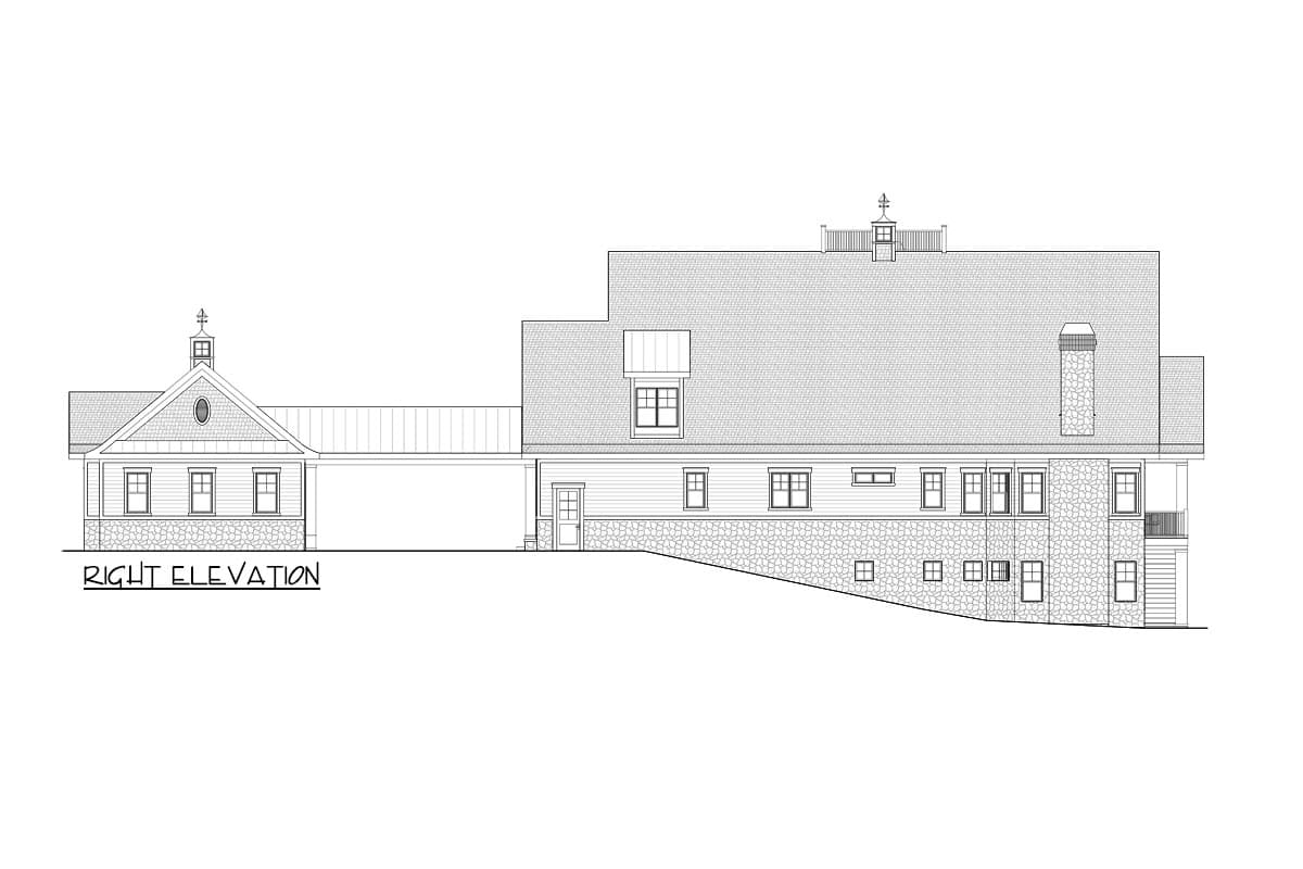 Plan 871015JEN: Luxury Coastal Home Plan for Rear Sloping Lot - Image #26 - Coastal, Country