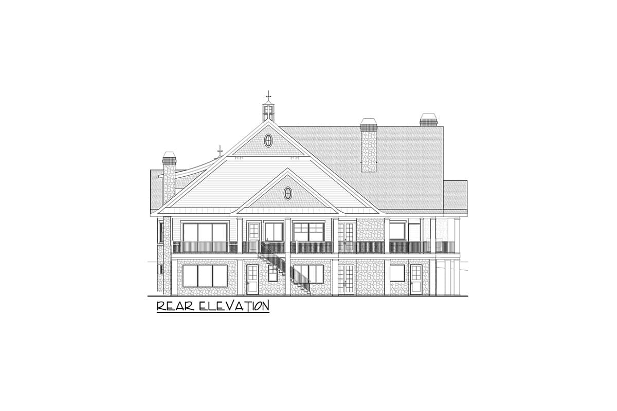 Plan 871015JEN: Luxury Coastal Home Plan for Rear Sloping Lot - Image #25 - Coastal, Country