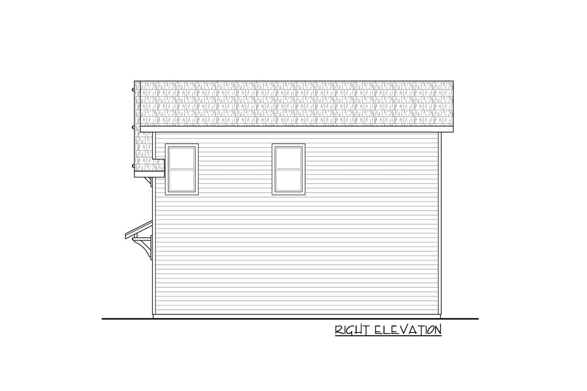 Plan 72317DA: Classic Garage Studio with Optional Elevator - Image #4 - Carriage, Craftsman, Traditional