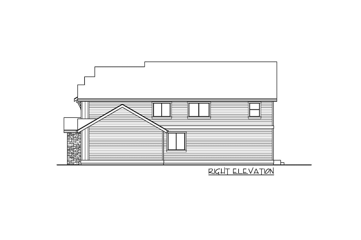 Plan 737045LVL: 5-Bed New American Home Plan with Office Alcove - Image #5 - New American, Northwest