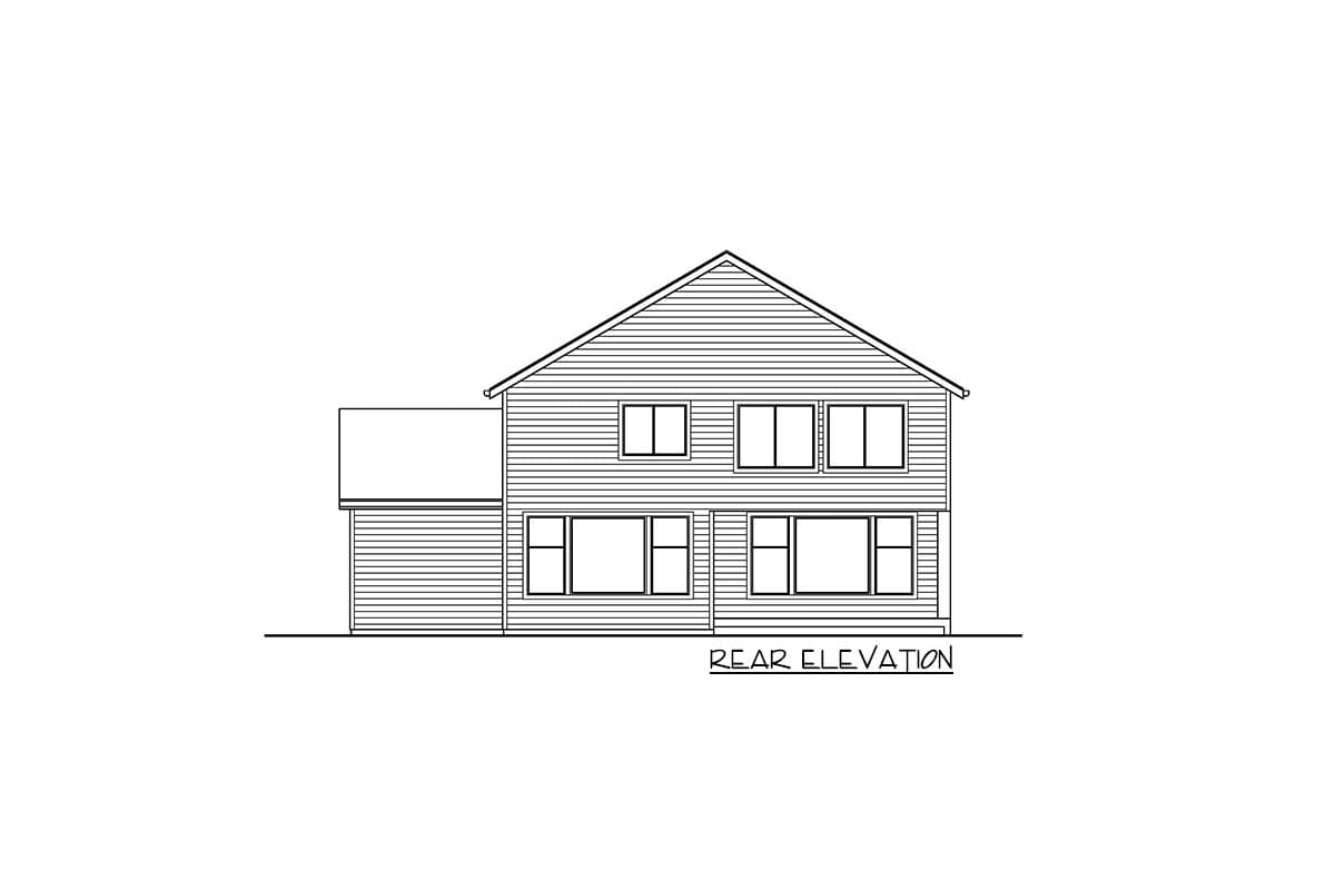 Plan 737046LVL: Contemporary Two-story Home Plan with a Leisure Loft - Image #4 - Contemporary, Northwest