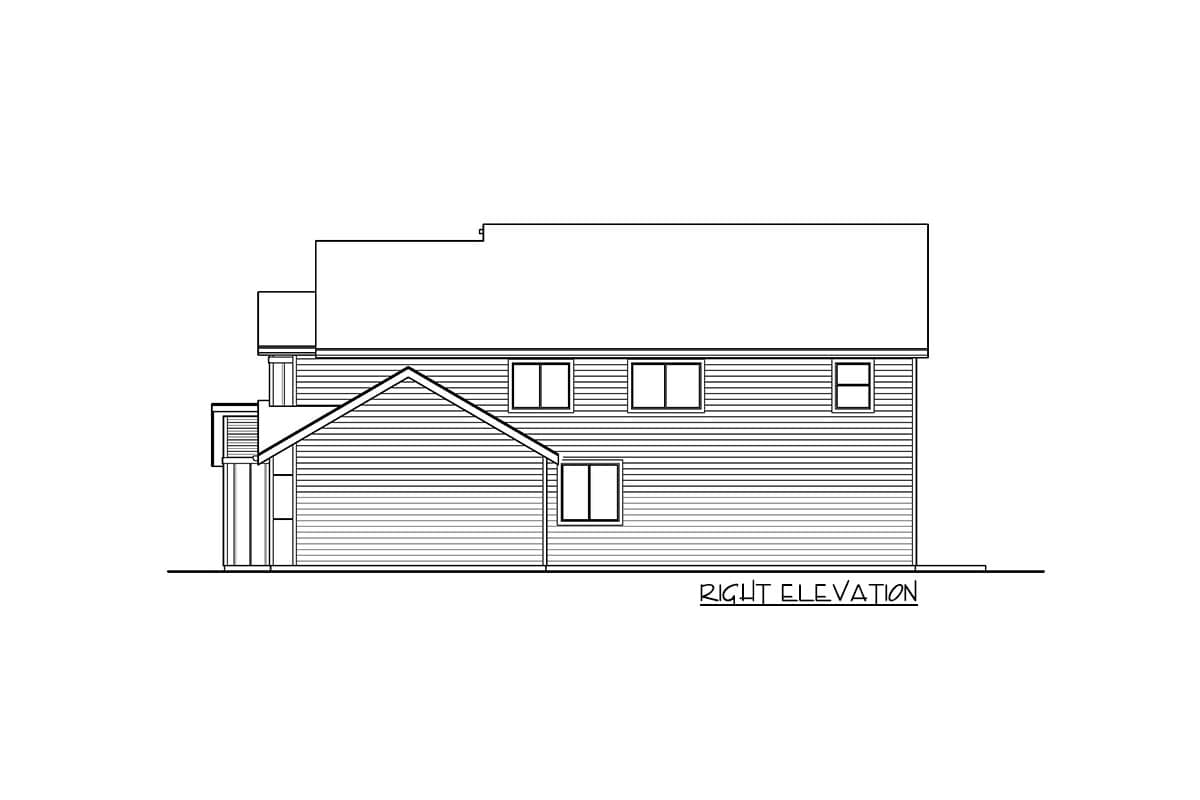 Plan 737046LVL: Contemporary Two-story Home Plan with a Leisure Loft - Image #5 - Contemporary, Northwest