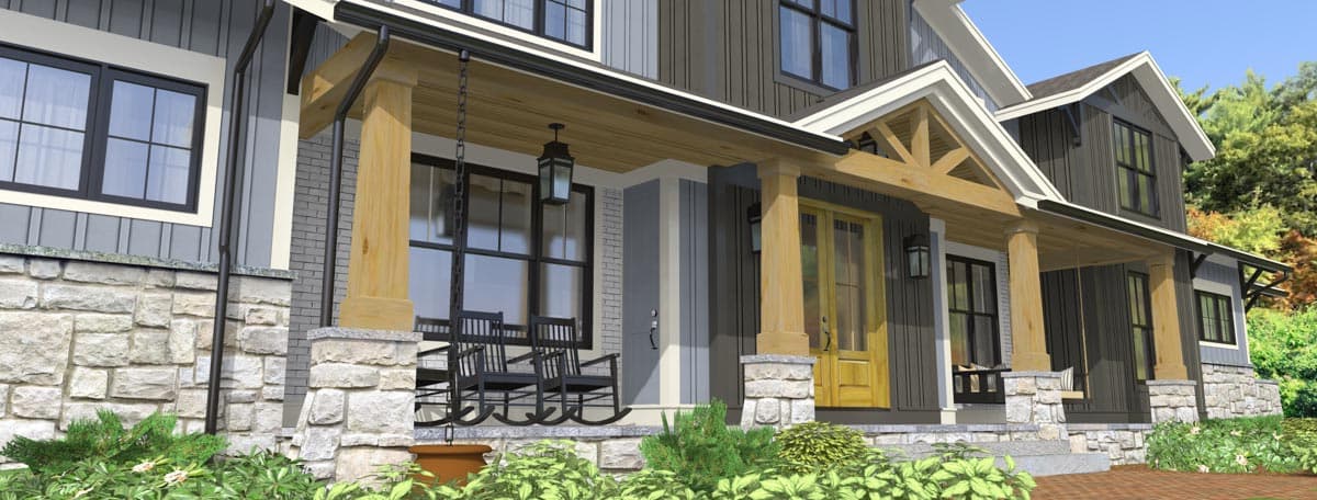 Plan 654015KNA: Exclusive Rustic Modern Farmhouse Plan with 4 or 5 Beds and a 2-Story Great Room - 3187 Sq Ft - Image #13 - Country, Craftsman, Modern Farmhouse, New American