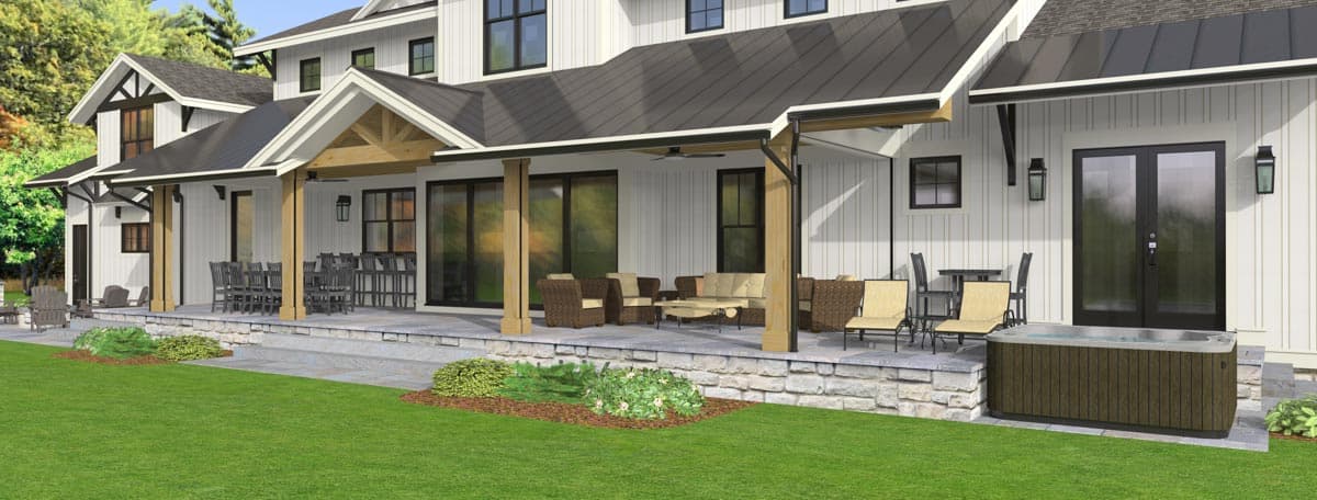 Plan 654015KNA: Exclusive Rustic Modern Farmhouse Plan with 4 or 5 Beds and a 2-Story Great Room - 3187 Sq Ft - Image #20 - Country, Craftsman, Modern Farmhouse, New American