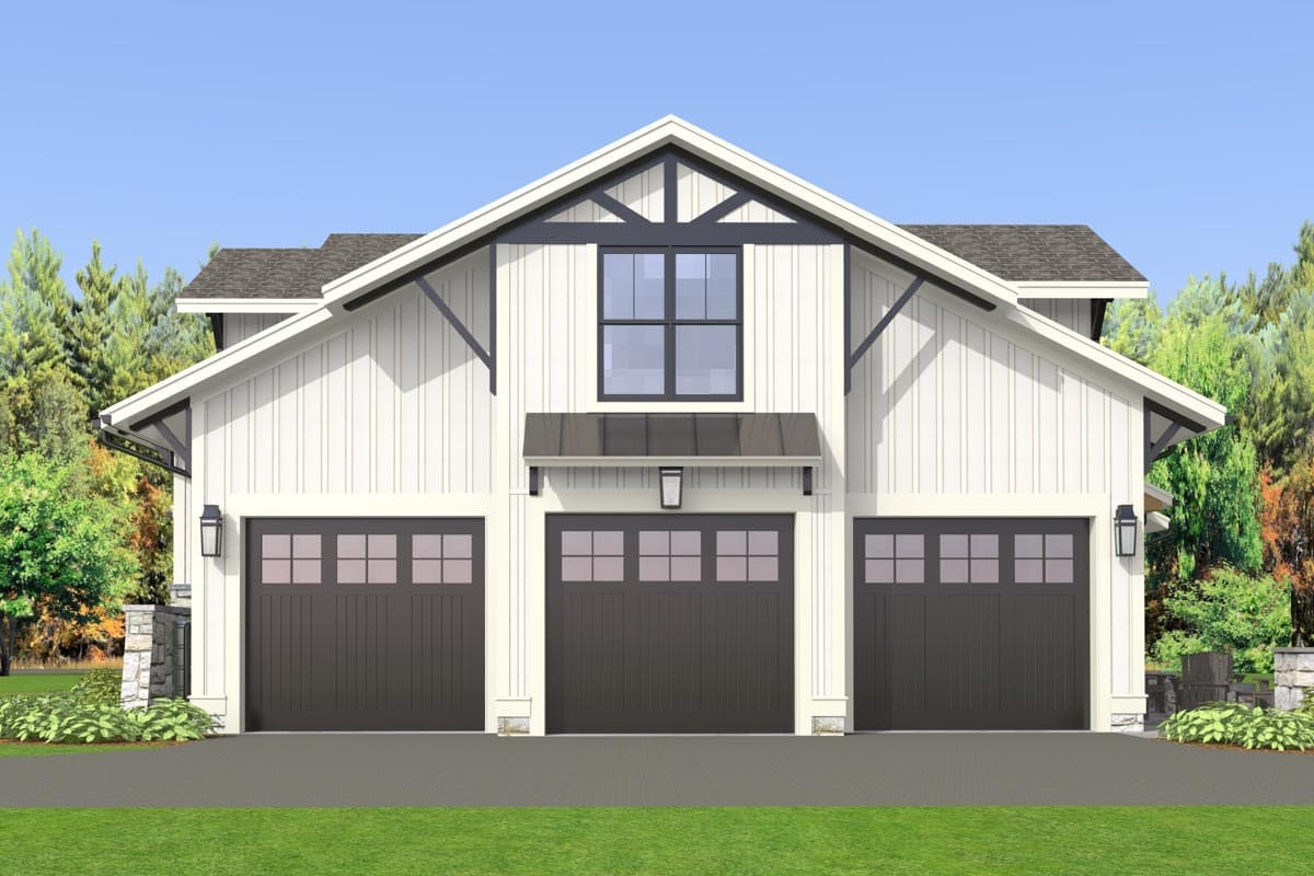 Plan 654015KNA: Exclusive Rustic Modern Farmhouse Plan with 4 or 5 Beds and a 2-Story Great Room - 3187 Sq Ft - Image #24 - Country, Craftsman, Modern Farmhouse, New American