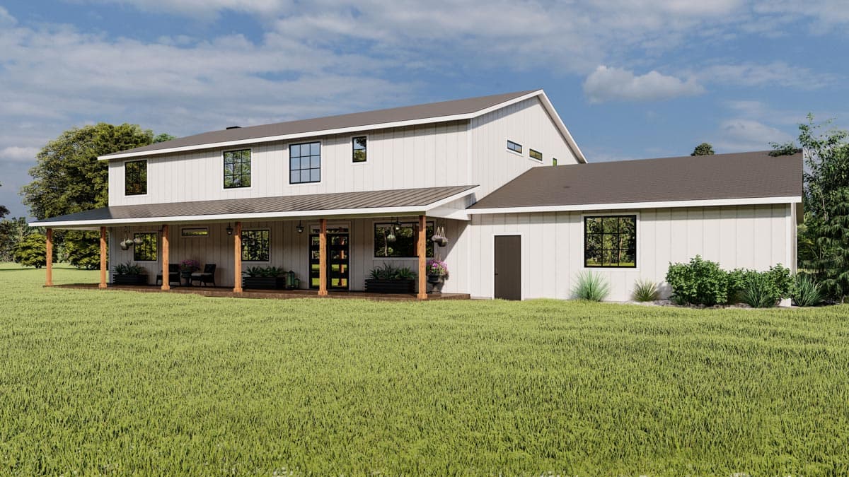 Plan 400000FTY: Barndominium House Plan with Man Cave Workshop in the Garage - 4272 Sq Ft - Image #6 - Barndominium, Country, Farmhouse, Traditional