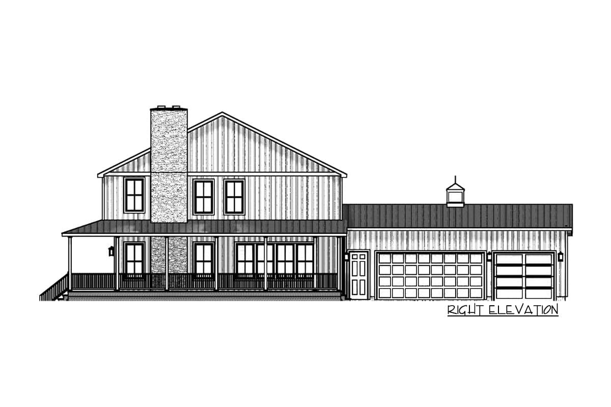 Plan 911015JVD: Master-Down Classic Farmhouse with Wraparound Porch and Amenities - 3485 Sq Ft - Image #9 - Country, Farmhouse, Modern Farmhouse, New American, Traditional