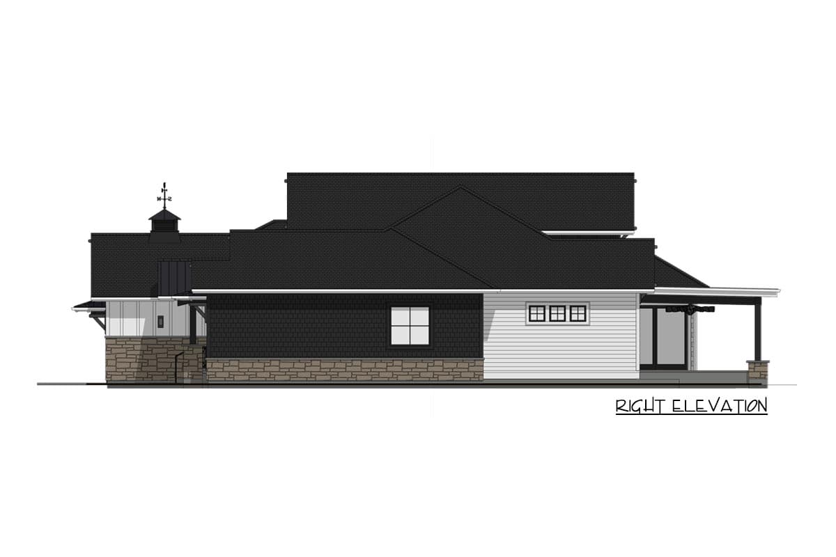 Plan 64521SC: One Story New American House Plan with Vaulted Great Room and Two Covered Patios - 2678 Sq Ft - Image #22 - New American, Prairie, Ranch
