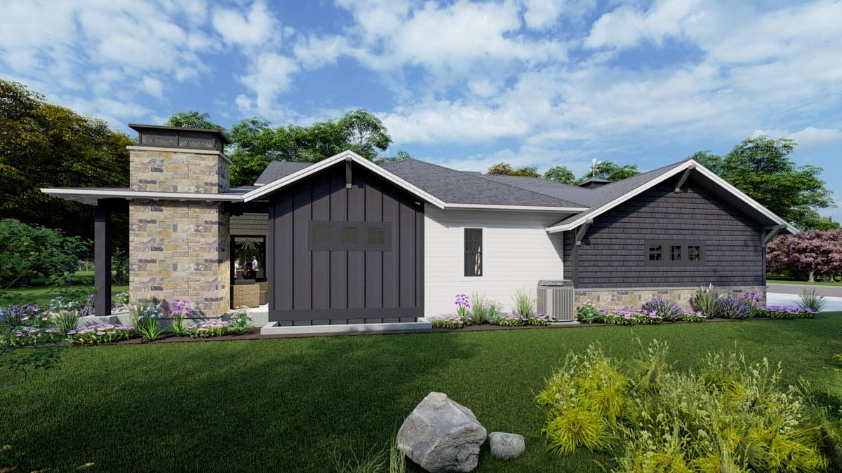Plan 64521SC: One Story New American House Plan with Vaulted Great Room and Two Covered Patios - 2678 Sq Ft - Image #9 - New American, Prairie, Ranch