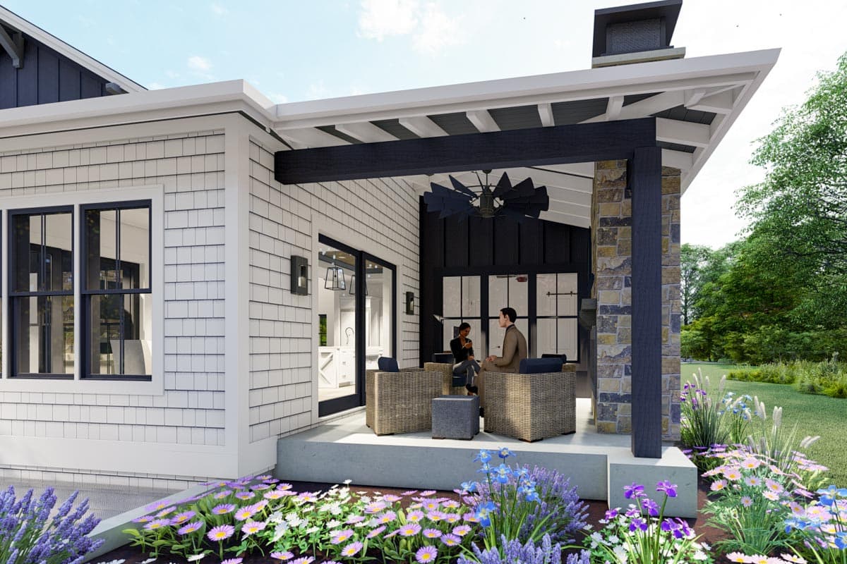 Plan 64521SC: One Story New American House Plan with Vaulted Great Room and Two Covered Patios - 2678 Sq Ft - Image #10 - New American, Prairie, Ranch