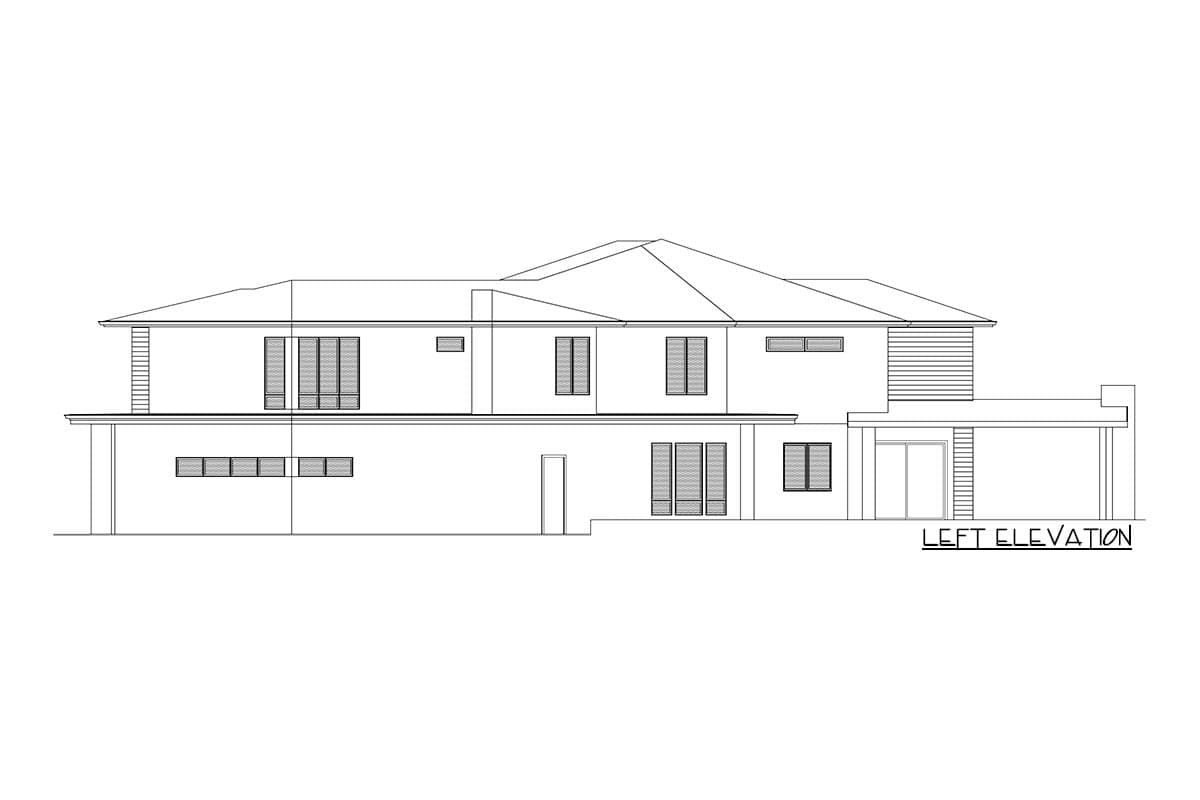 Plan 666145RAF: 2-Story Modern Northwest Home Plan with Angled Garage - Image #7 - Modern, Northwest