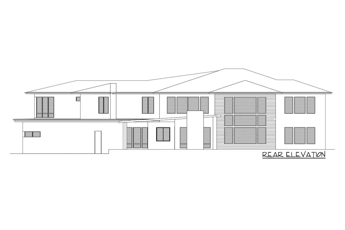 Plan 666145RAF: 2-Story Modern Northwest Home Plan with Angled Garage - Image #8 - Modern, Northwest
