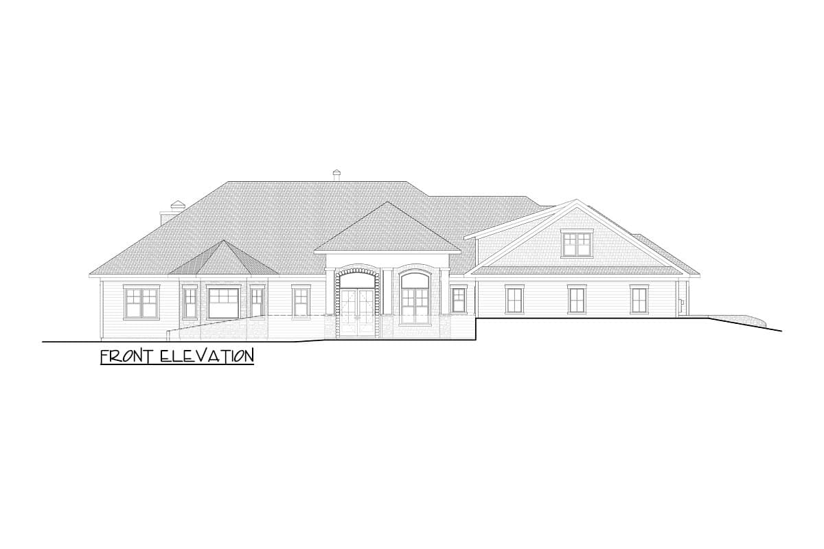 Plan 871016JEN: European Ranch Plan with Split-bed Layout - Image #14 - Craftsman, European, Ranch