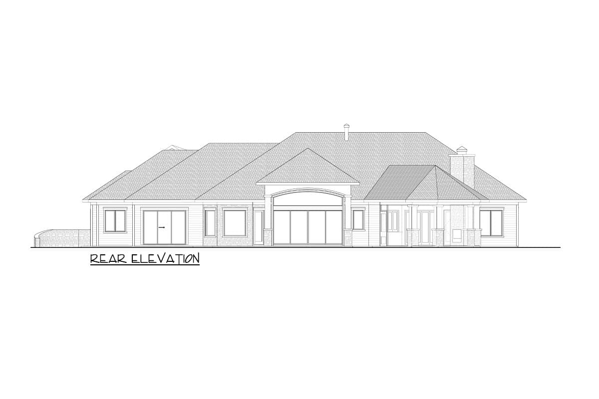 Plan 871016JEN: European Ranch Plan with Split-bed Layout - Image #16 - Craftsman, European, Ranch