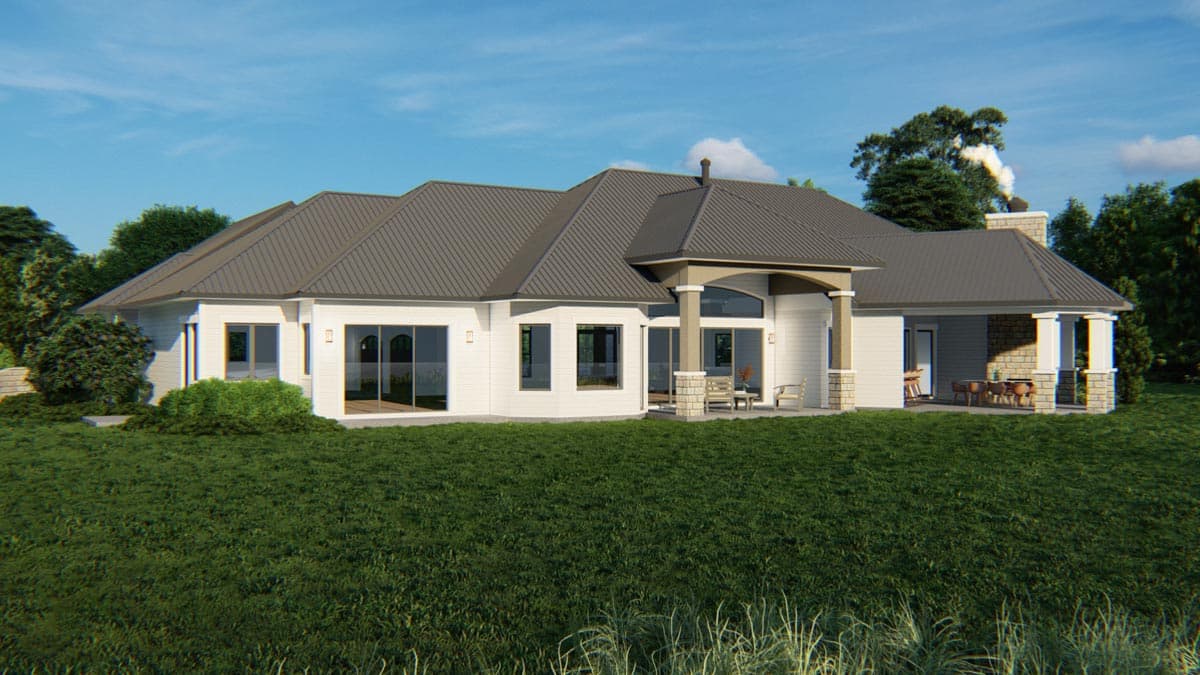 Plan 871016JEN: European Ranch Plan with Split-bed Layout - Image #7 - Craftsman, European, Ranch