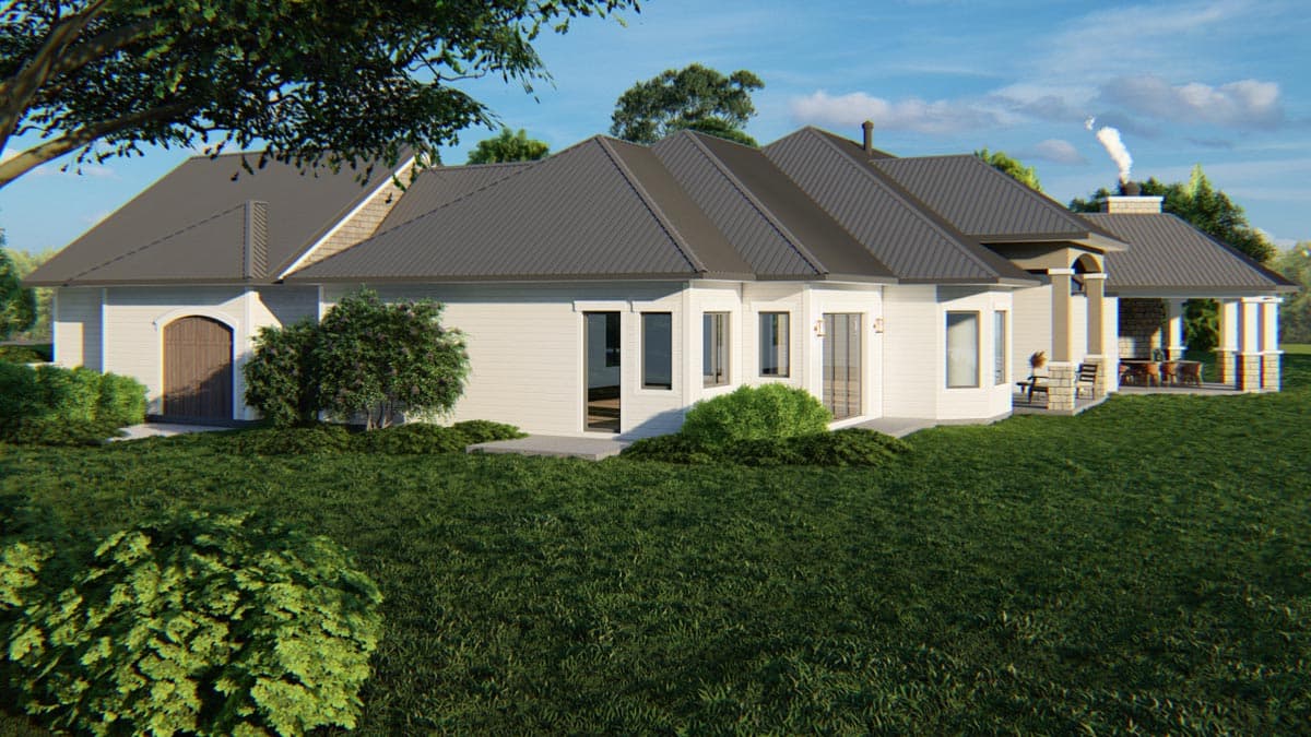 Plan 871016JEN: European Ranch Plan with Split-bed Layout - Image #9 - Craftsman, European, Ranch
