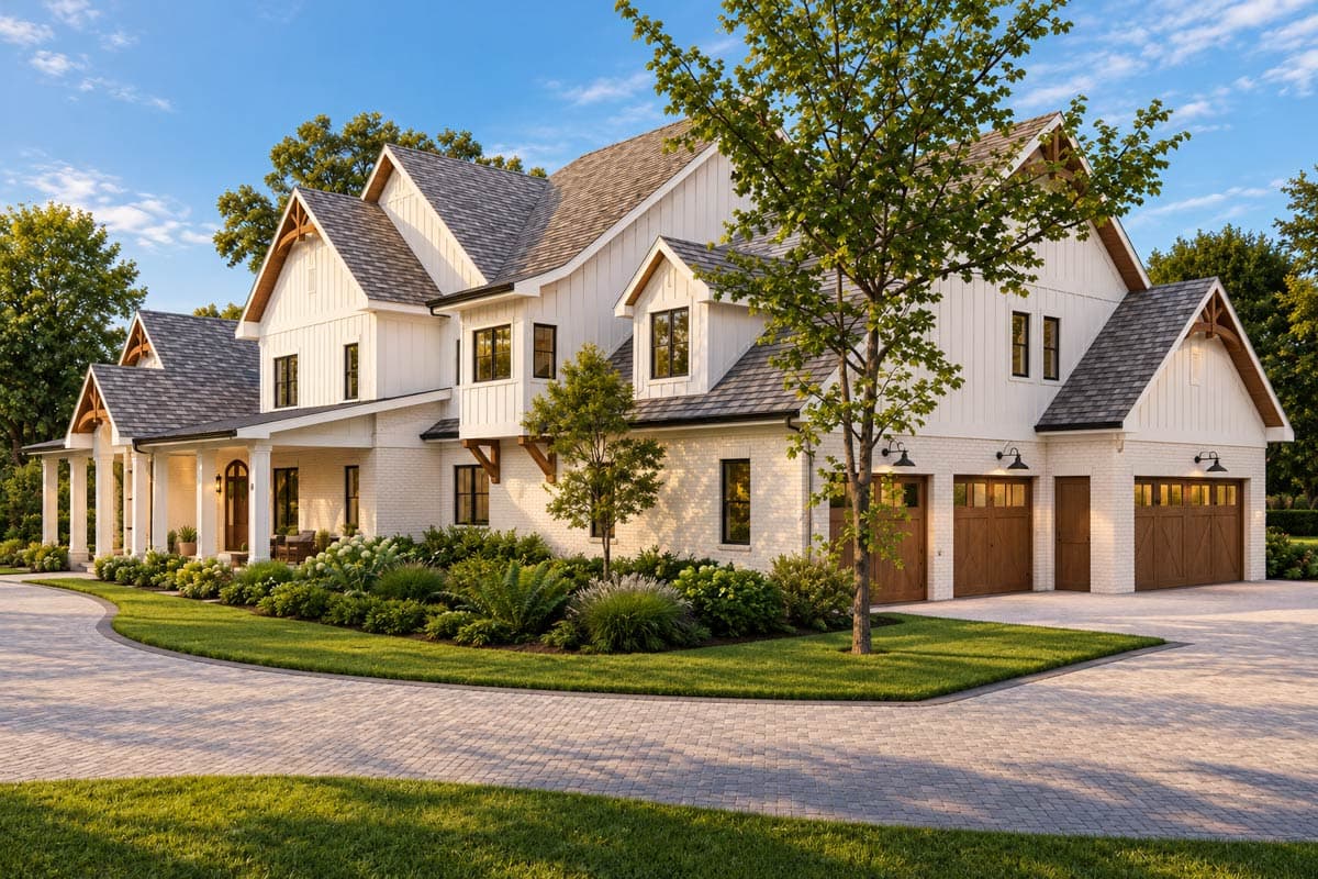 Plan 871017JEN: 5-Bed New American Farmhouse Plan with Master on Main Level - 4559 Sq Ft - Image #7 - Country, Farmhouse, Modern Farmhouse, New American