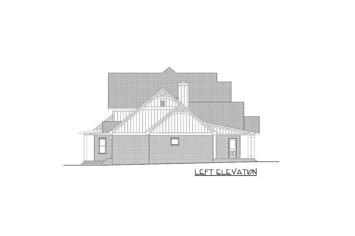 Plan 871017JEN: 5-Bed New American Farmhouse Plan with Master on Main Level - 4559 Sq Ft - Image #14 - Country, Farmhouse, Modern Farmhouse, New American