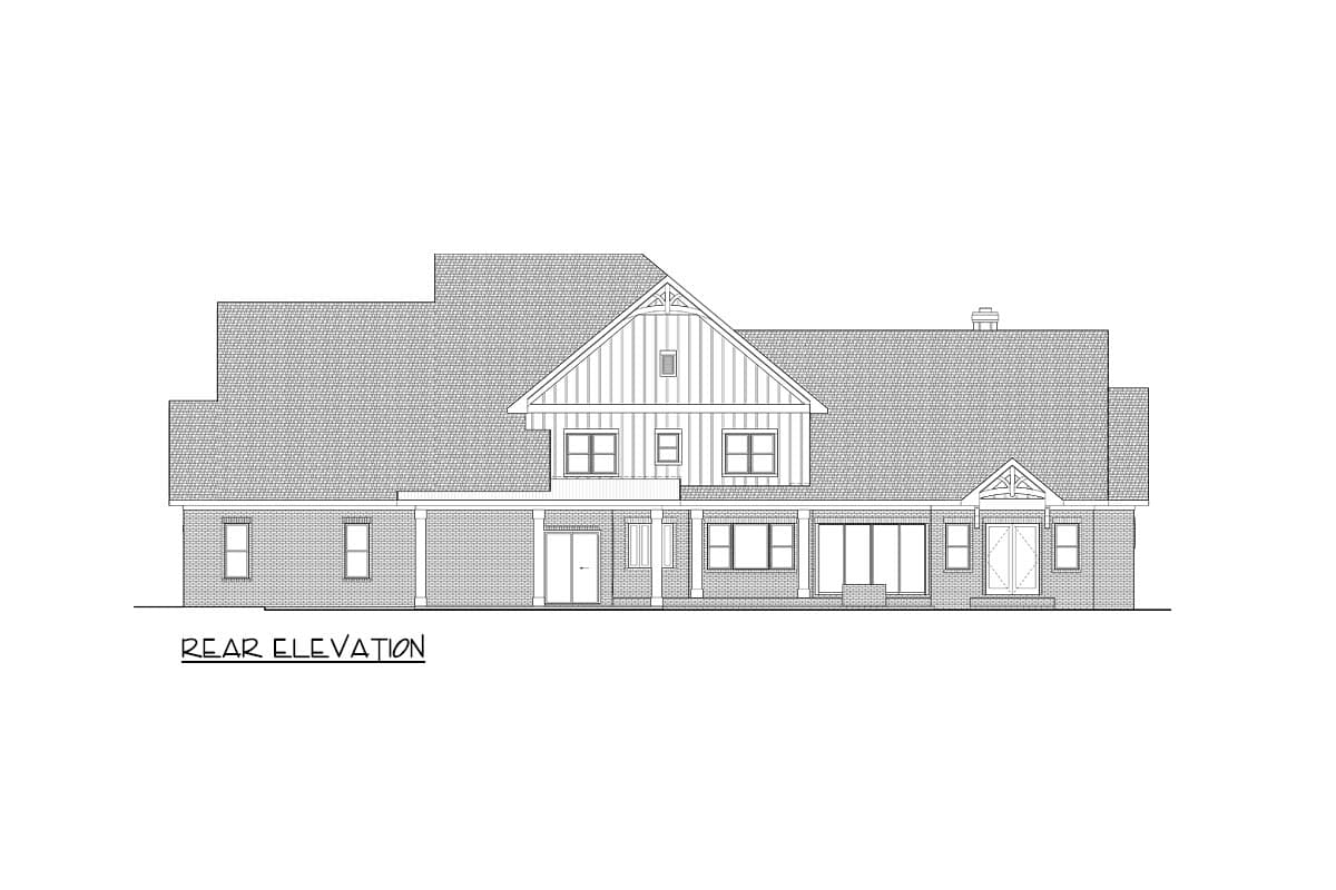 Plan 871017JEN: 5-Bed New American Farmhouse Plan with Master on Main Level - 4559 Sq Ft - Image #15 - Country, Farmhouse, Modern Farmhouse, New American