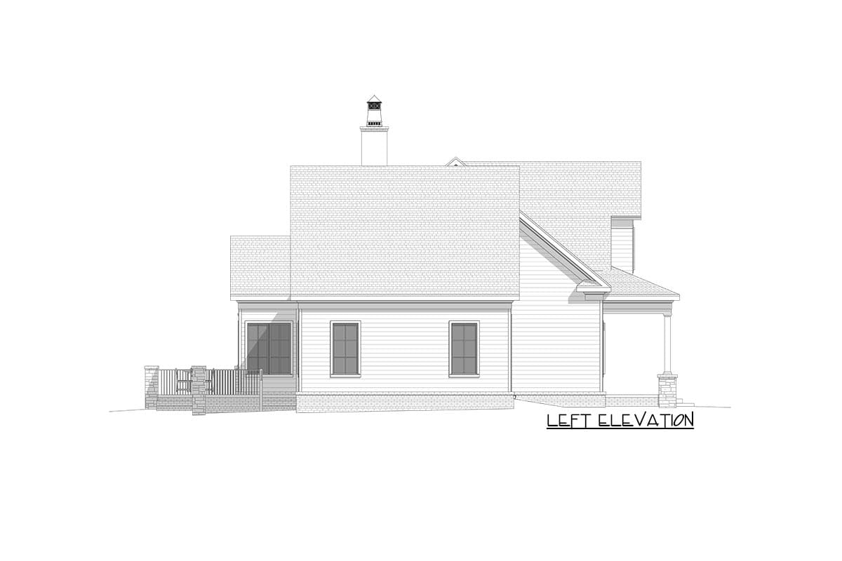 Plan 865012SHW: Modern Farmhouse Plan with 2 Beds Down and 2 Beds Up and an Attached Garage - Image #12 - Cottage, Country, Farmhouse, Modern Farmhouse, New American, Traditional
