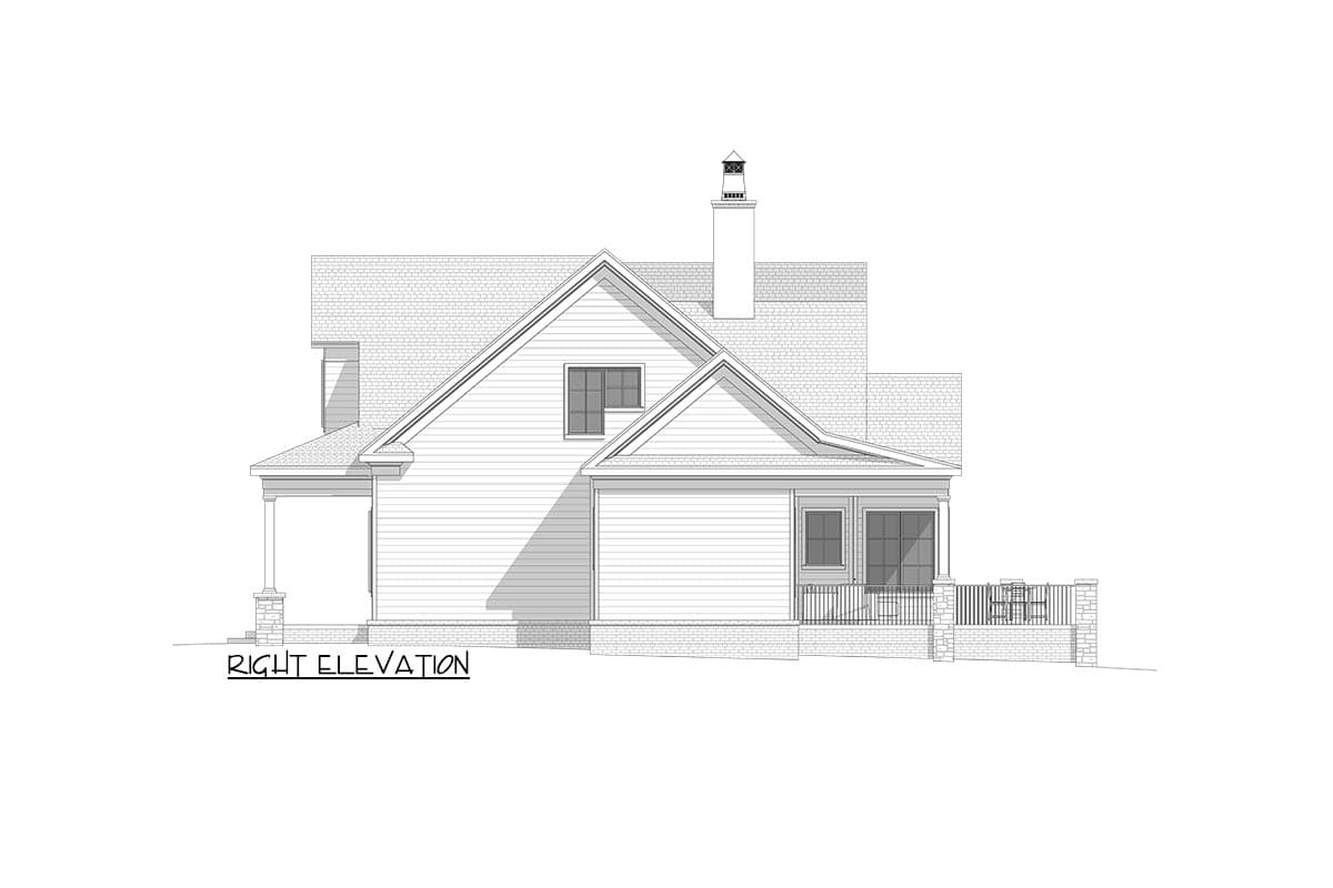 Plan 865012SHW: Modern Farmhouse Plan with 2 Beds Down and 2 Beds Up and an Attached Garage - Image #14 - Cottage, Country, Farmhouse, Modern Farmhouse, New American, Traditional