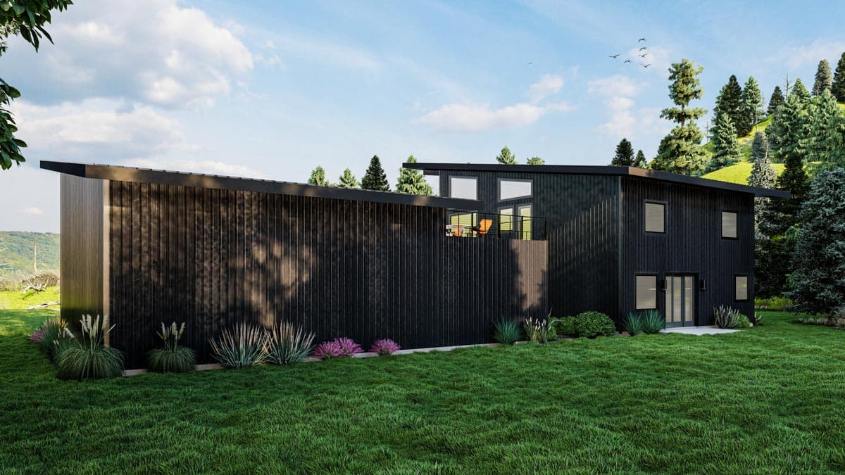 Plan 400001FTY: Exclusive 2-Story Modern Home Plan with Rooftop Deck and Garage with Full Bath  - Image #5 - Contemporary, Modern, Mountain