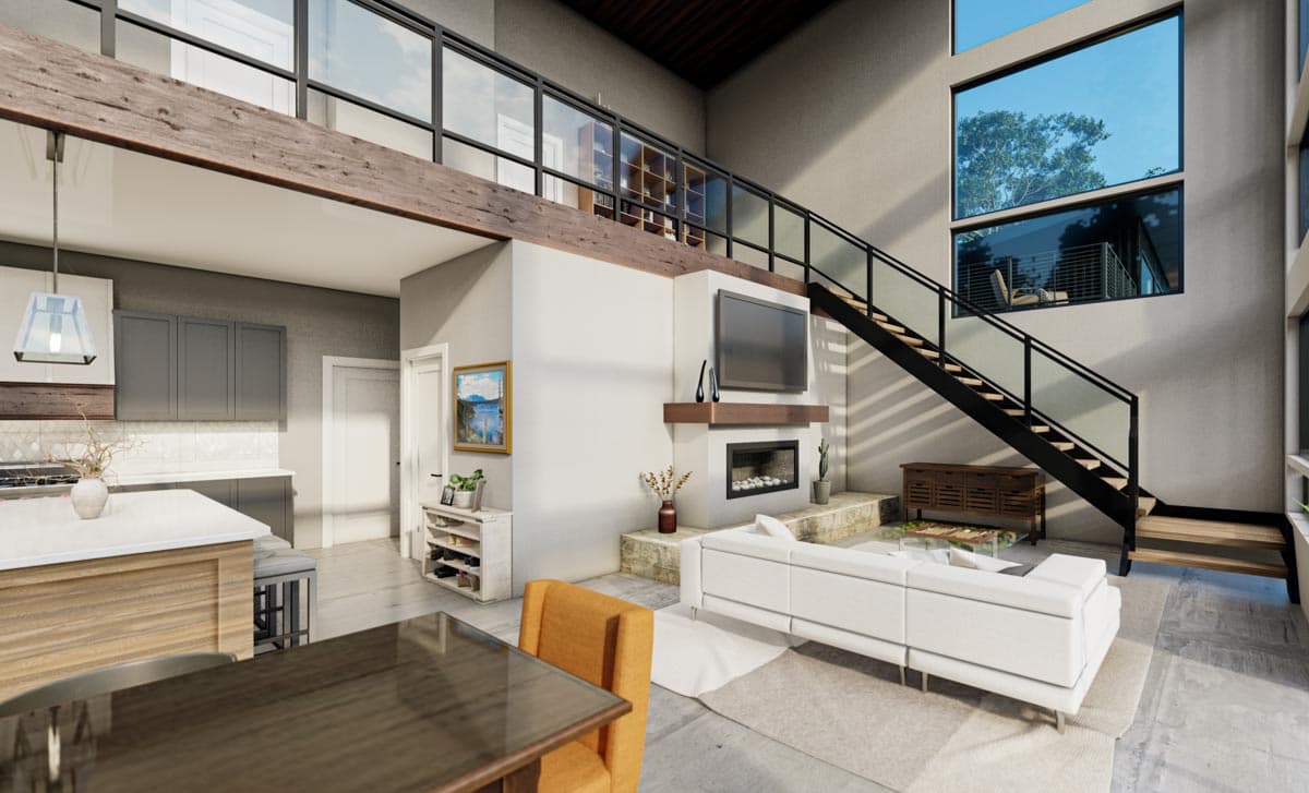 Plan 400001FTY: Exclusive 2-Story Modern Home Plan with Rooftop Deck and Garage with Full Bath  - Image #9 - Contemporary, Modern, Mountain