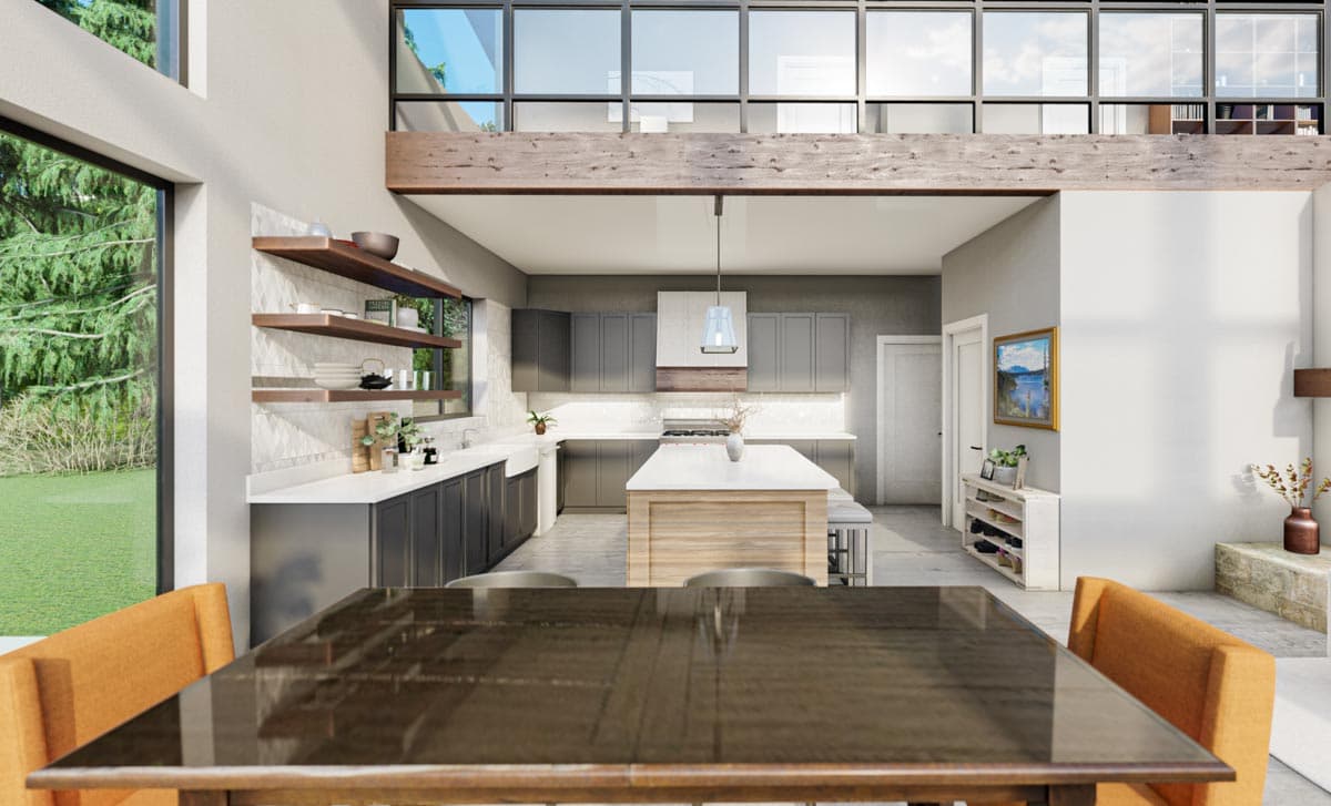 Plan 400001FTY: Exclusive 2-Story Modern Home Plan with Rooftop Deck and Garage with Full Bath  - Image #10 - Contemporary, Modern, Mountain