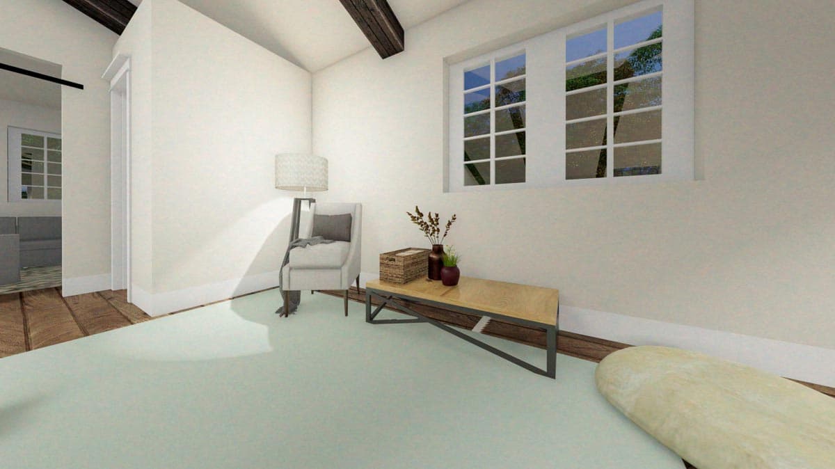 Plan 400002FTY: Pole Building with 8'-deep Wraparound Porch - Image #18 - Barndominium, Country, Mountain