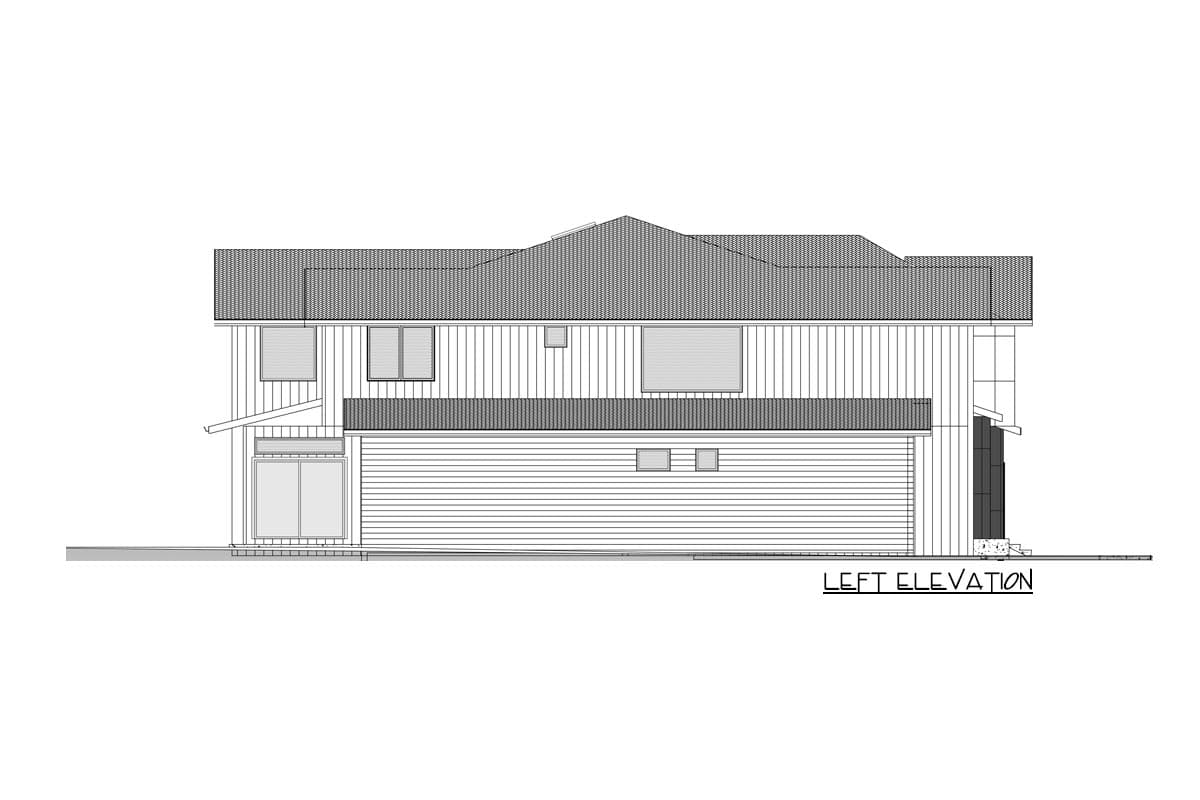 Plan 666148RAF: Contemporary 2-Story House Plan with Home Office and Media Room - Image #6 - Contemporary, New American, Northwest