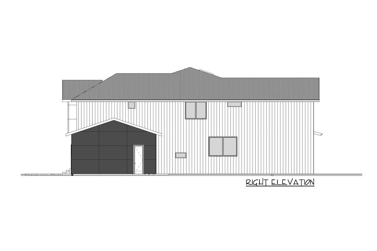 Plan 666148RAF: Contemporary 2-Story House Plan with Home Office and Media Room - Image #8 - Contemporary, New American, Northwest