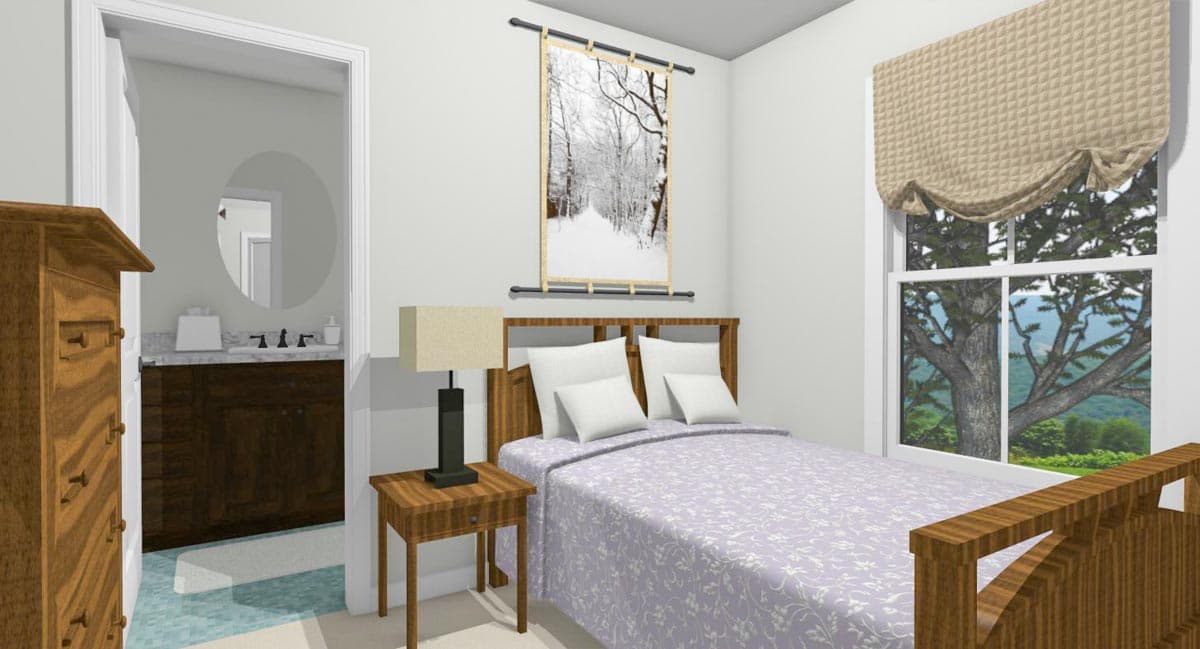 Plan 430816SNG: Exclusive 800 Square Foot House Plan with 2 Bedrooms - Image #14 - Cottage, Country, Modern Farmhouse