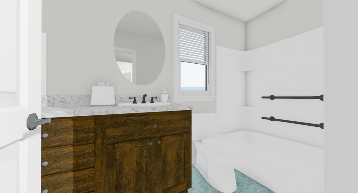 Plan 430816SNG: Exclusive 800 Square Foot House Plan with 2 Bedrooms - Image #16 - Cottage, Country, Modern Farmhouse